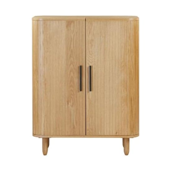 Vevey Wooden Drinks Cabinet With 2 Doors In Natural Oak_1