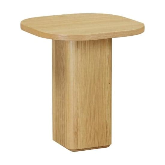 Vevey Wooden Side Table Square In Natural Oak_1