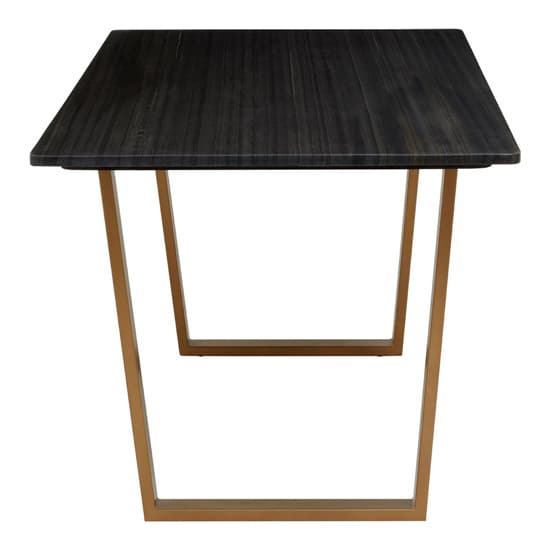 Viano Rectangular Black Marble Dining Table With Gold Base_3