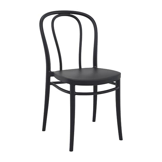 Victor Black Polypropylene Dining Chairs In Pair_2