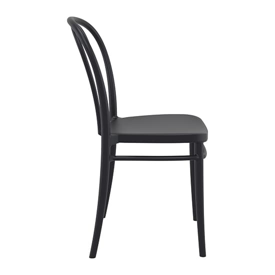 Victor Black Polypropylene Dining Chairs In Pair_4