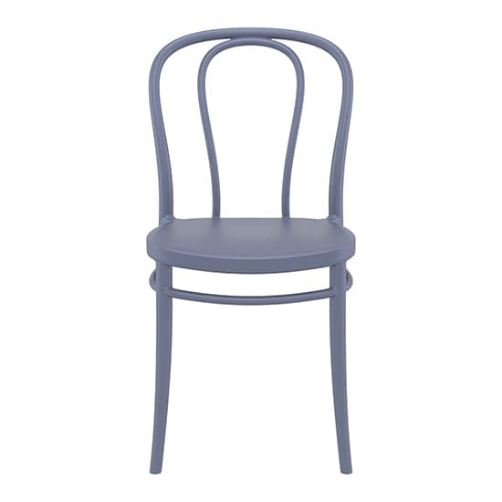 Victor Dark Grey Polypropylene Dining Chairs In Pair_3