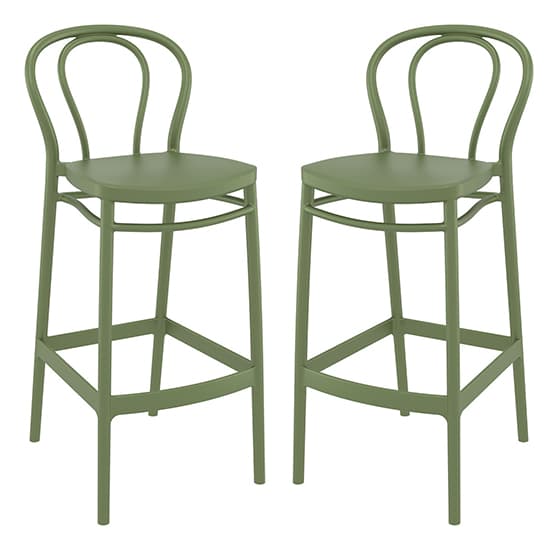 Victor Green Polypropylene With Glass Fiber Bar Chairs In Pair_1