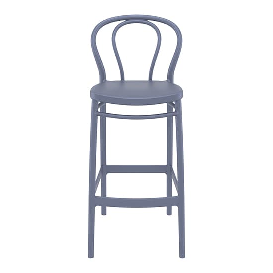 Victor Grey Polypropylene With Glass Fiber Bar Chairs In Pair_3