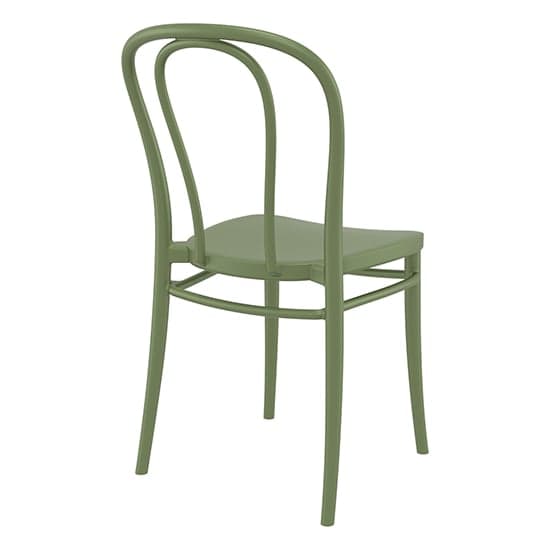 Victor Olive Green Polypropylene Dining Chairs In Pair_5