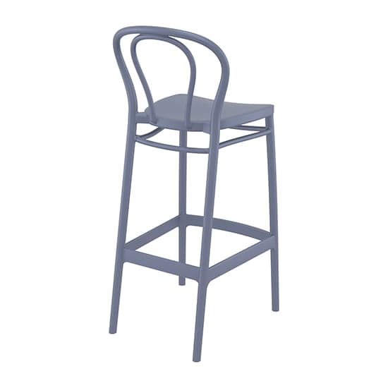 Victor Polypropylene With Glass Fiber Bar Chair In Dark Grey_4