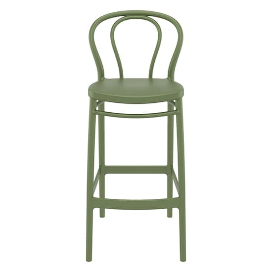 Victor Polypropylene With Glass Fiber Bar Chair In Olive Green_2