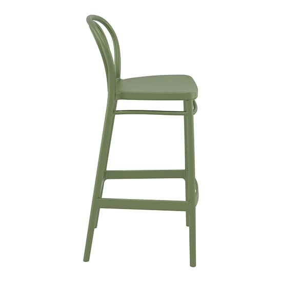 Victor Polypropylene With Glass Fiber Bar Chair In Olive Green_3