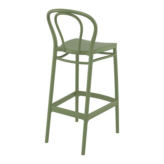 Victor Polypropylene With Glass Fiber Bar Chair In Olive Green_4