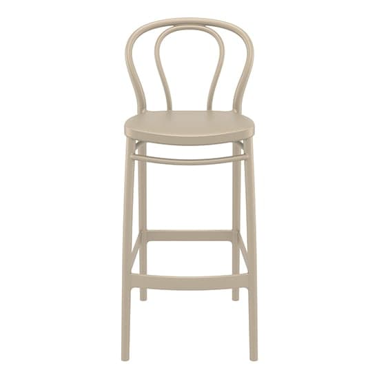 Victor Polypropylene With Glass Fiber Bar Chair In Taupe_2