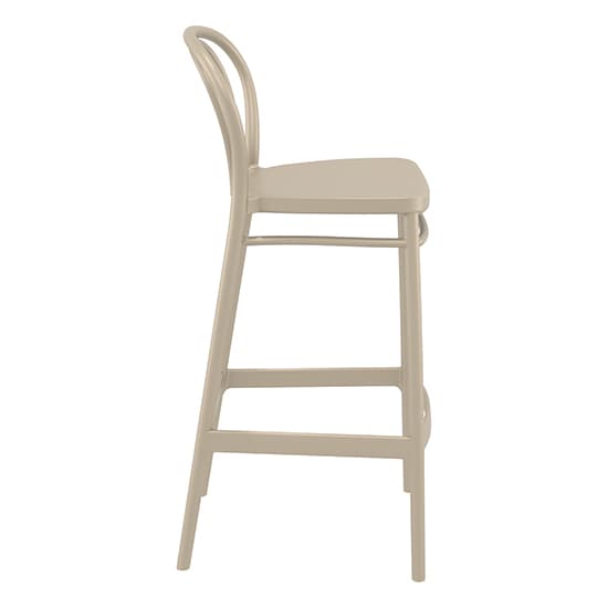 Victor Polypropylene With Glass Fiber Bar Chair In Taupe_3