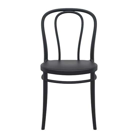 Victor Polypropylene With Glass Fiber Dining Chair In Black_2