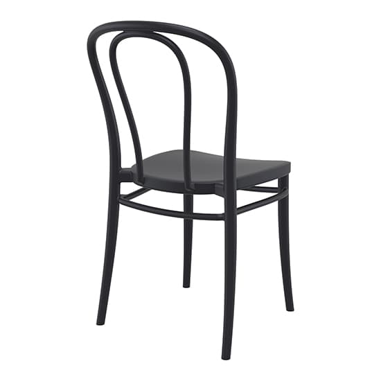 Victor Polypropylene With Glass Fiber Dining Chair In Black_4