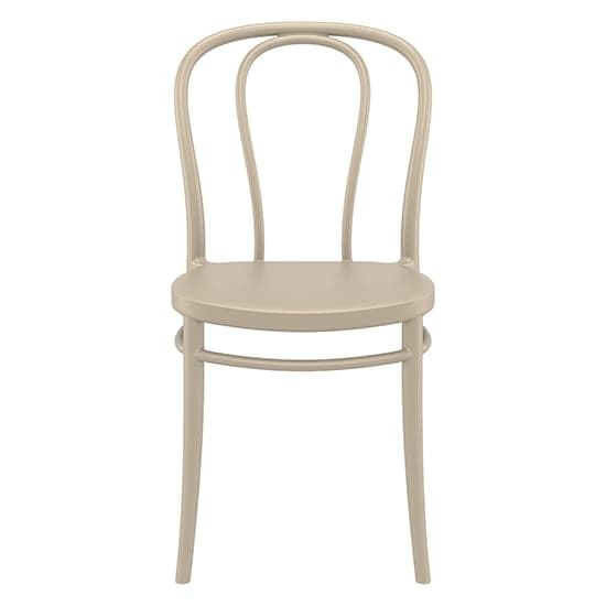 Victor Polypropylene With Glass Fiber Dining Chair In Taupe_2