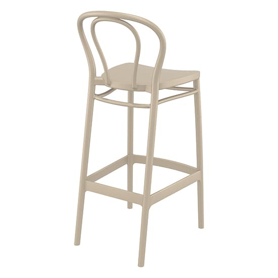 Victor Taupe Polypropylene With Glass Fiber Bar Chairs In Pair_5