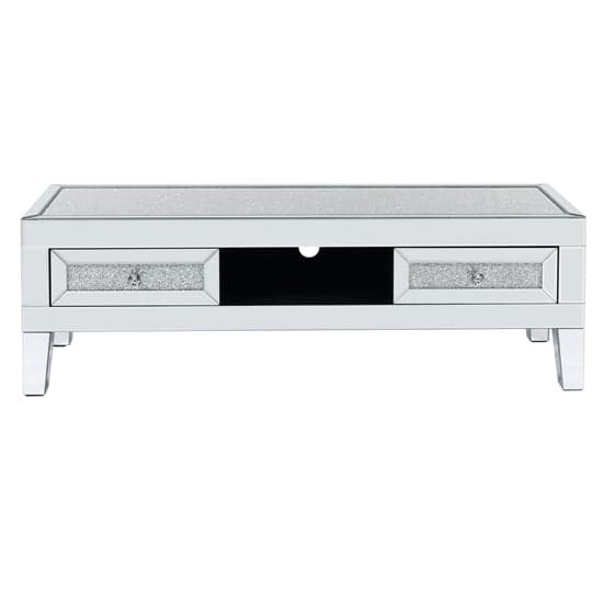 Vienna Glass TV Stand With 2 Drawers In Mirrored_7