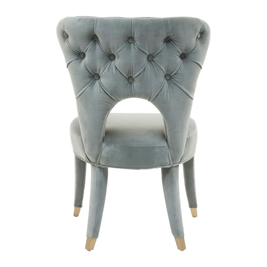 Vigap Upholstered Velvet Bedroom Chair In Blue_3