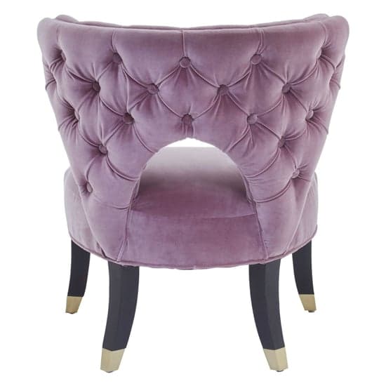 Vigap Upholstered Velvet Bedroom Chair In Lilac_3