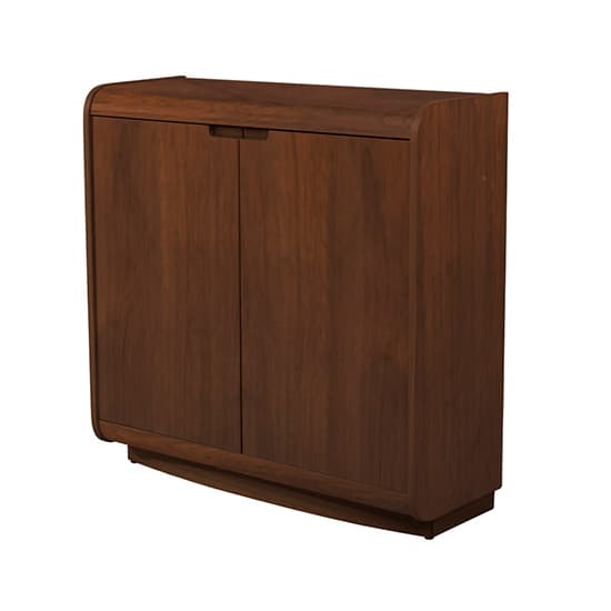 Vikena Wooden Filing Cabinet In Walnut With 2 Doors_2
