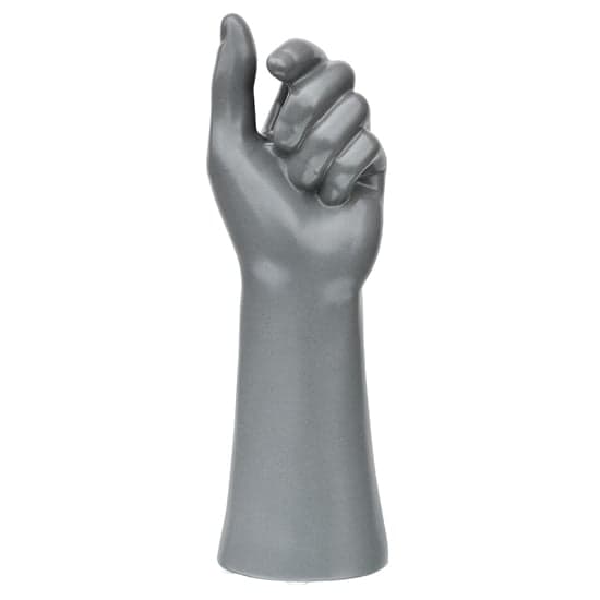 Visalia Ceramic Hand Sculpture In Grey_3