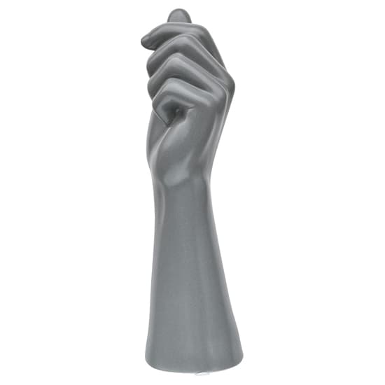 Visalia Ceramic Hand Sculpture In Grey_4