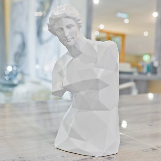 Visalia Ceramic Venus De Milo Sculpture In White_1