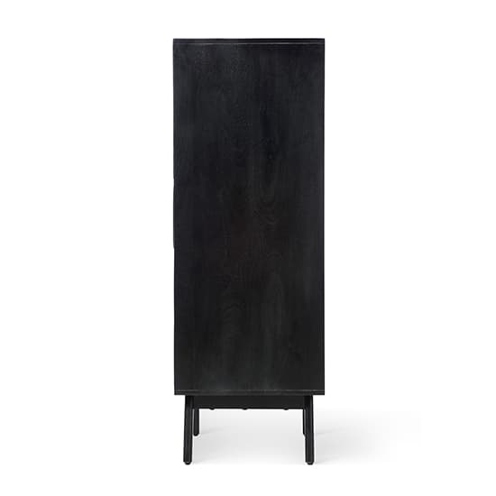 Vlore Narrow Wooden Chest Of 5 Drawers In Black_4