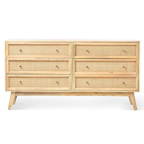Vlore Wide Wooden Chest Of 6 Drawers In Natural_2