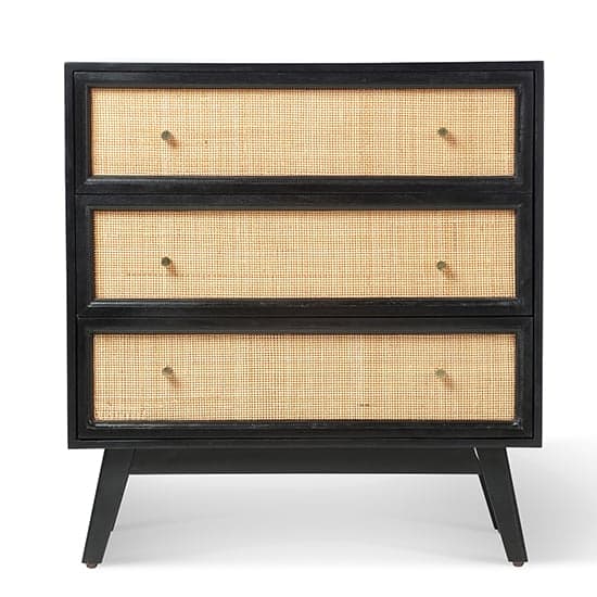 Vlore Wooden Chest Of 3 Drawers In Black_2