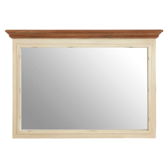 Vorgo Wall Bedroom Mirror In Cream Wooden Frame_2