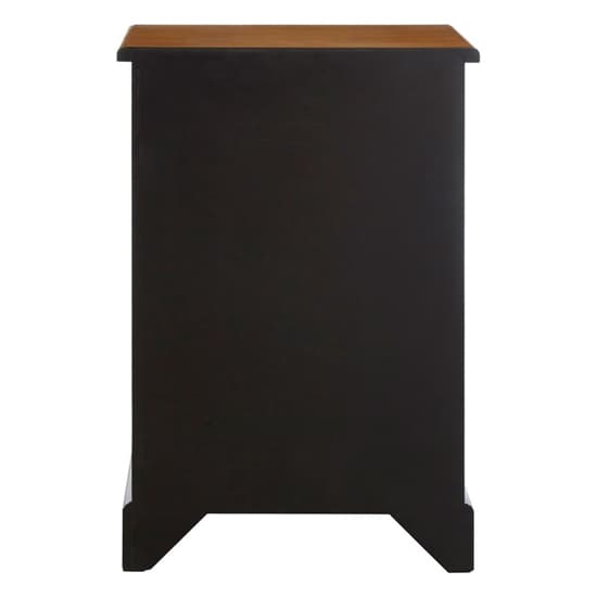 Vorgo Wooden Bedside Cabinet With 1 Door And 1 Drawer In Black_5