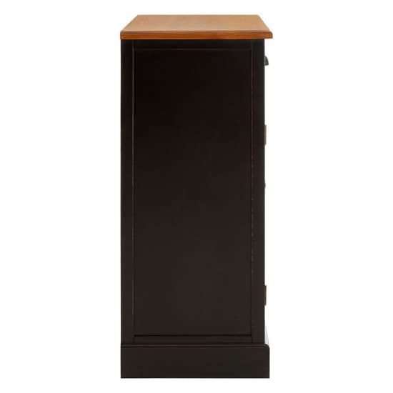 Vorgo Wooden Sideboard With 2 Doors And 10 Drawers In Black_4