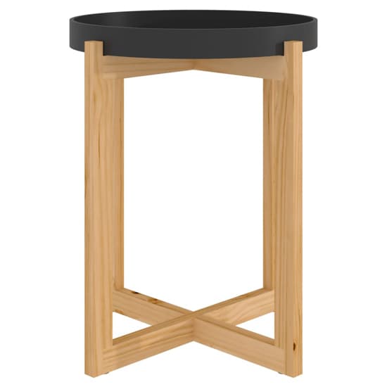 Wabana Small Round Wooden Coffee Table In Black And Natural_2