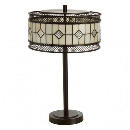 Waldron Diamond Table Lamp In Bronze Tone_1