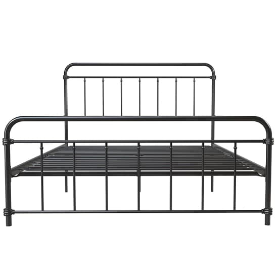 Wallach Metal Double Bed In Black_4