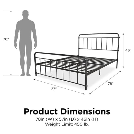 Wallach Metal King Size Bed In Black_6