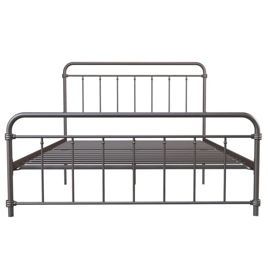 Wallach Metal King Size Bed In Bronze_4