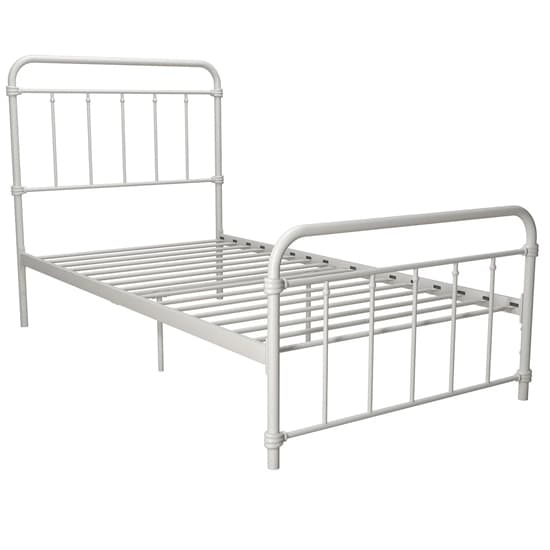 Wallach Metal Single Bed In White_3
