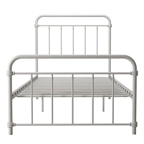 Wallach Metal Single Bed In White_4