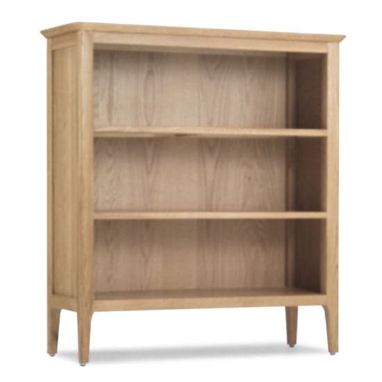 Wardle Wooden Low Bookcase In Crafted Solid Oak_2