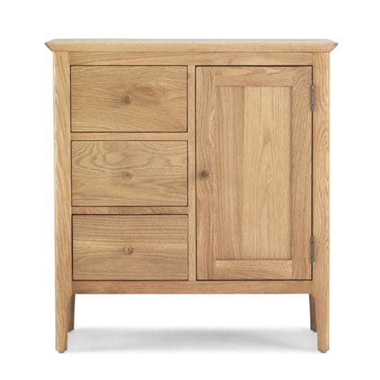 Wardle Wooden Storage Cupboard In Crafted Solid Oak_2