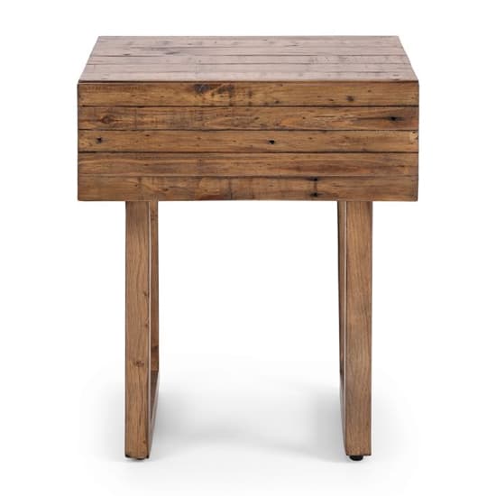 Warsaw Reclaimed Pine Wood Lamp Table With 1 Drawer_4
