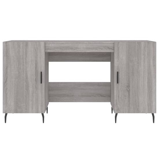 Waterford Wooden Computer Desk With 2 Doors In Grey Sonoma Oak_4