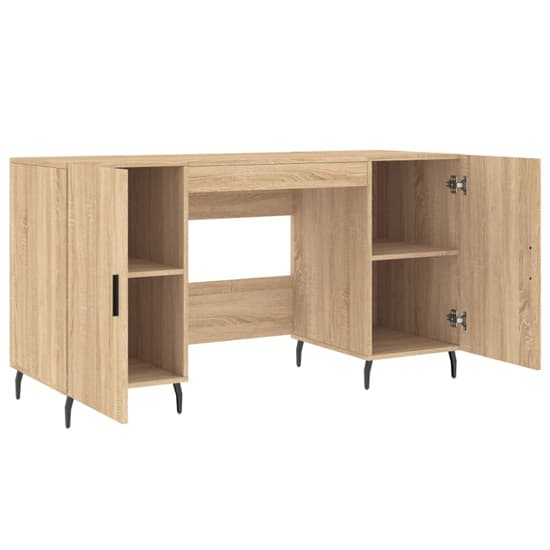 Waterford Wooden Computer Desk With 2 Doors In Sonoma Oak_3