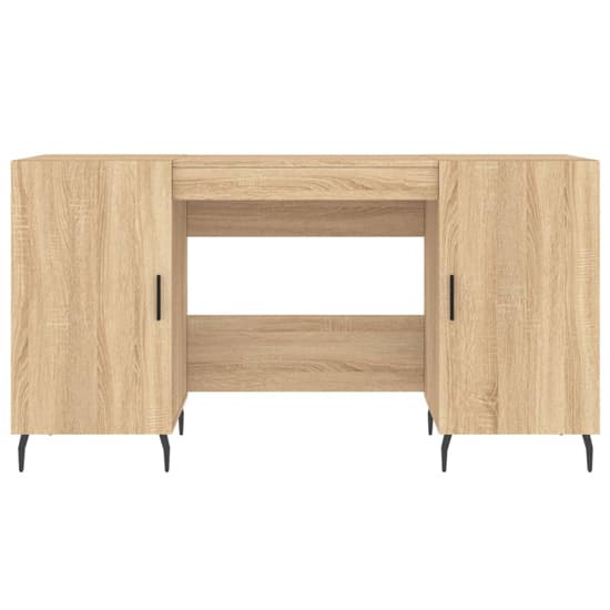 Waterford Wooden Computer Desk With 2 Doors In Sonoma Oak_4