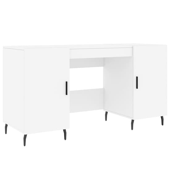 Waterford Wooden Computer Desk With 2 Doors In White_2
