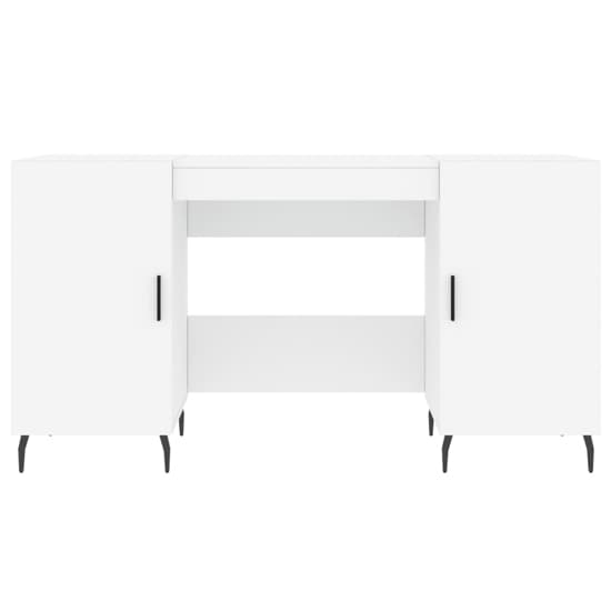Waterford Wooden Computer Desk With 2 Doors In White_4