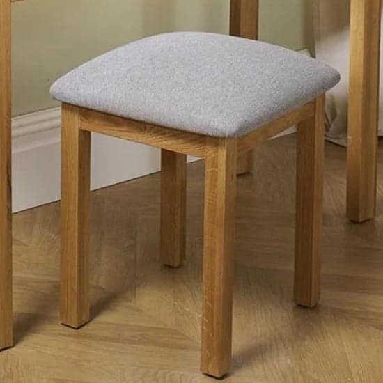 Webworms Wooden Stool With Fabric Seat In Oak_1