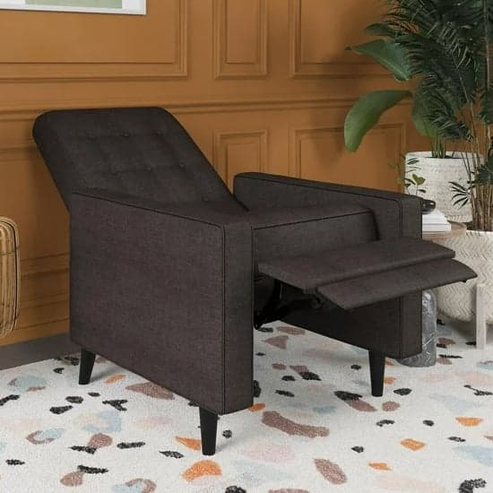 Weiser Linen Fabric Recliner Chair In Grey_2