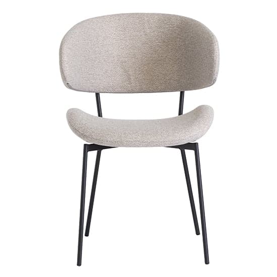 Wera Fabric Dining Chair In Linen With Black Legs_2